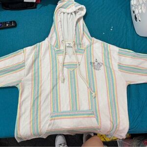 Women's Pastel Striped Hoodie